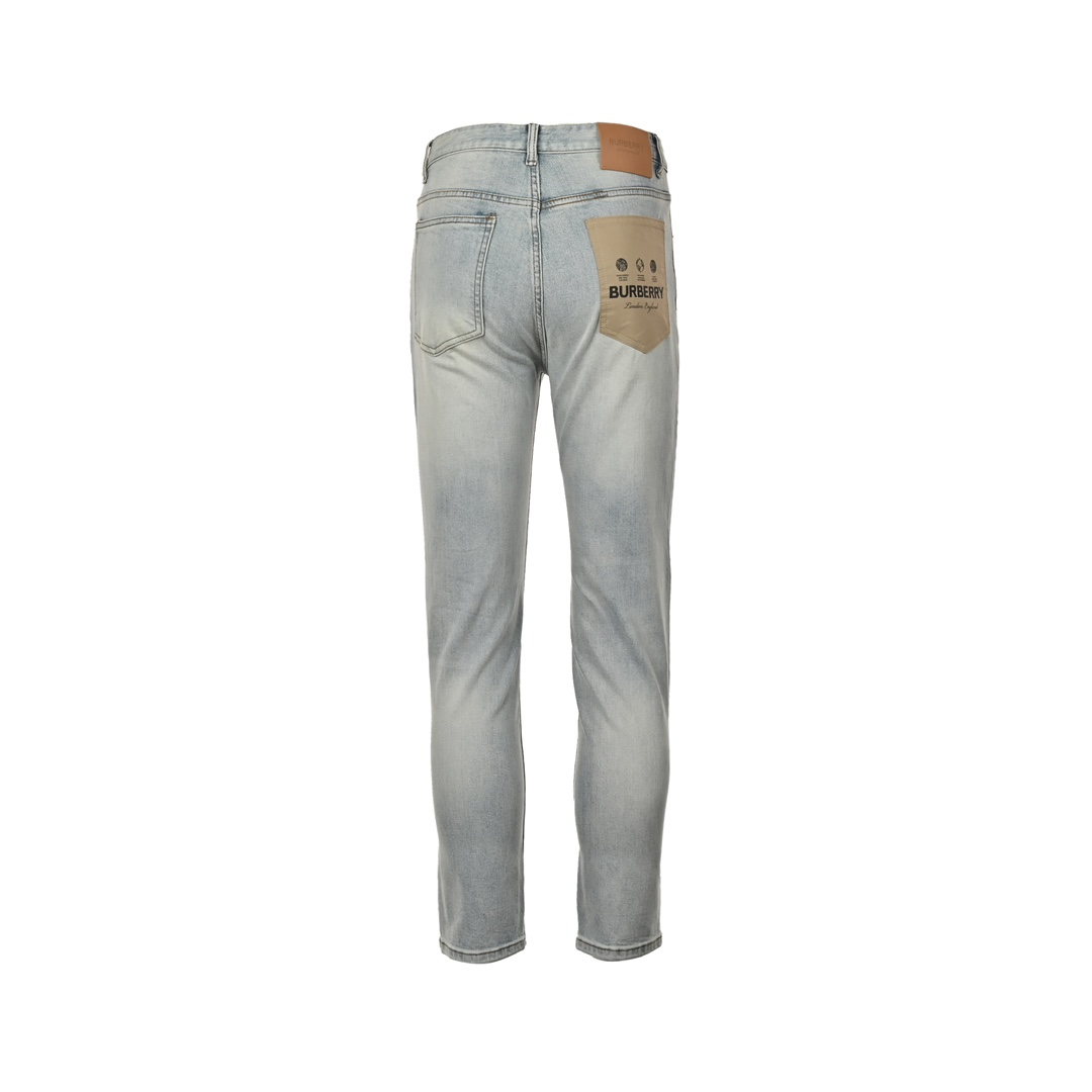 Burberry 24ss label pocket patch jeans