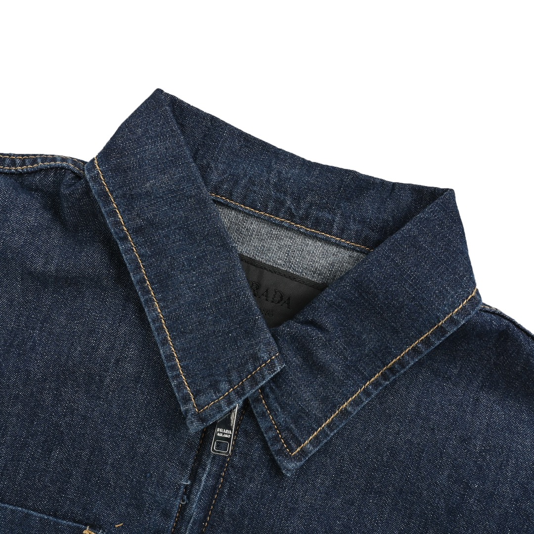 Prada 24Fw four-pocket denim jacket