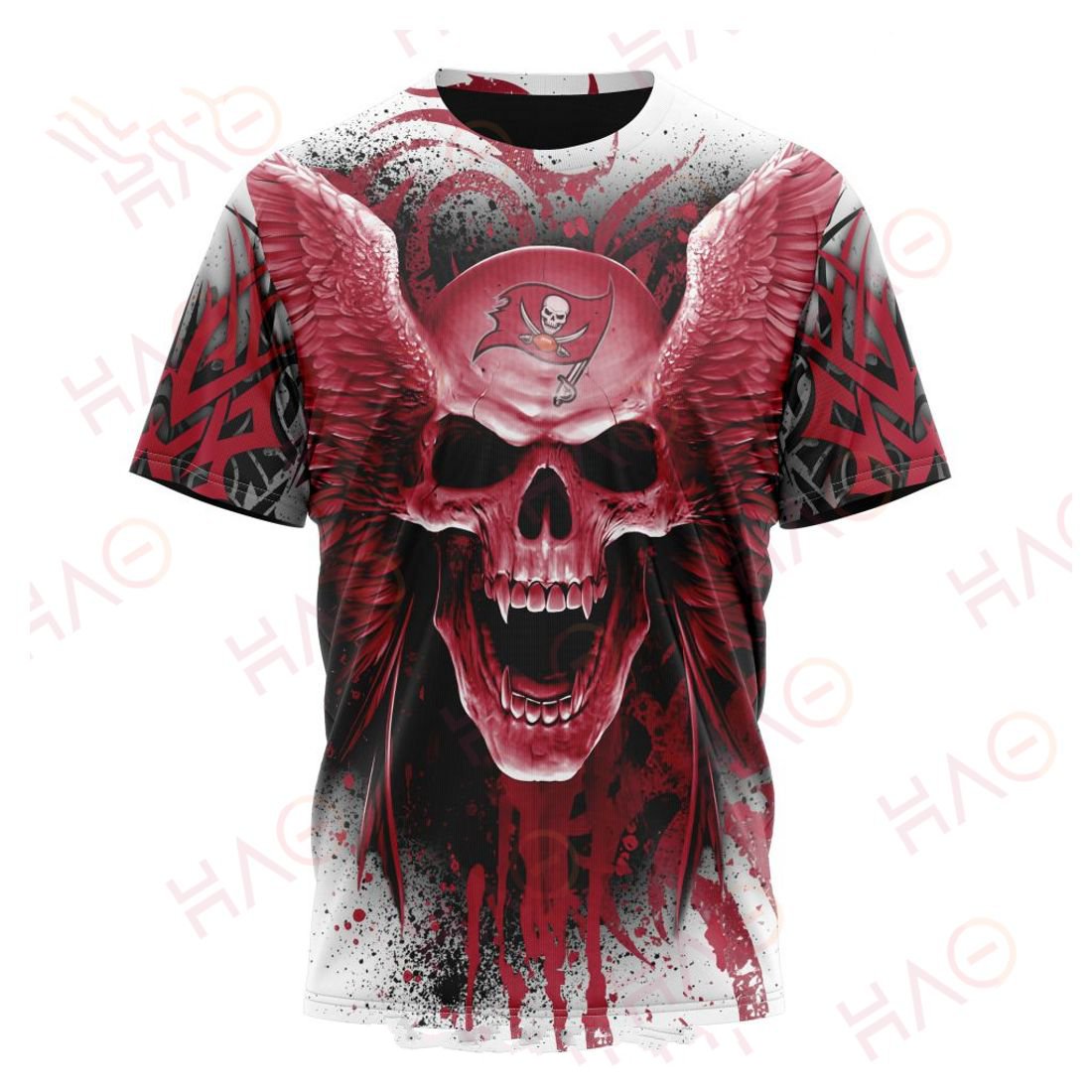 TAMPA BAY BUCCANEERS 3D HOODIE SKULL ART