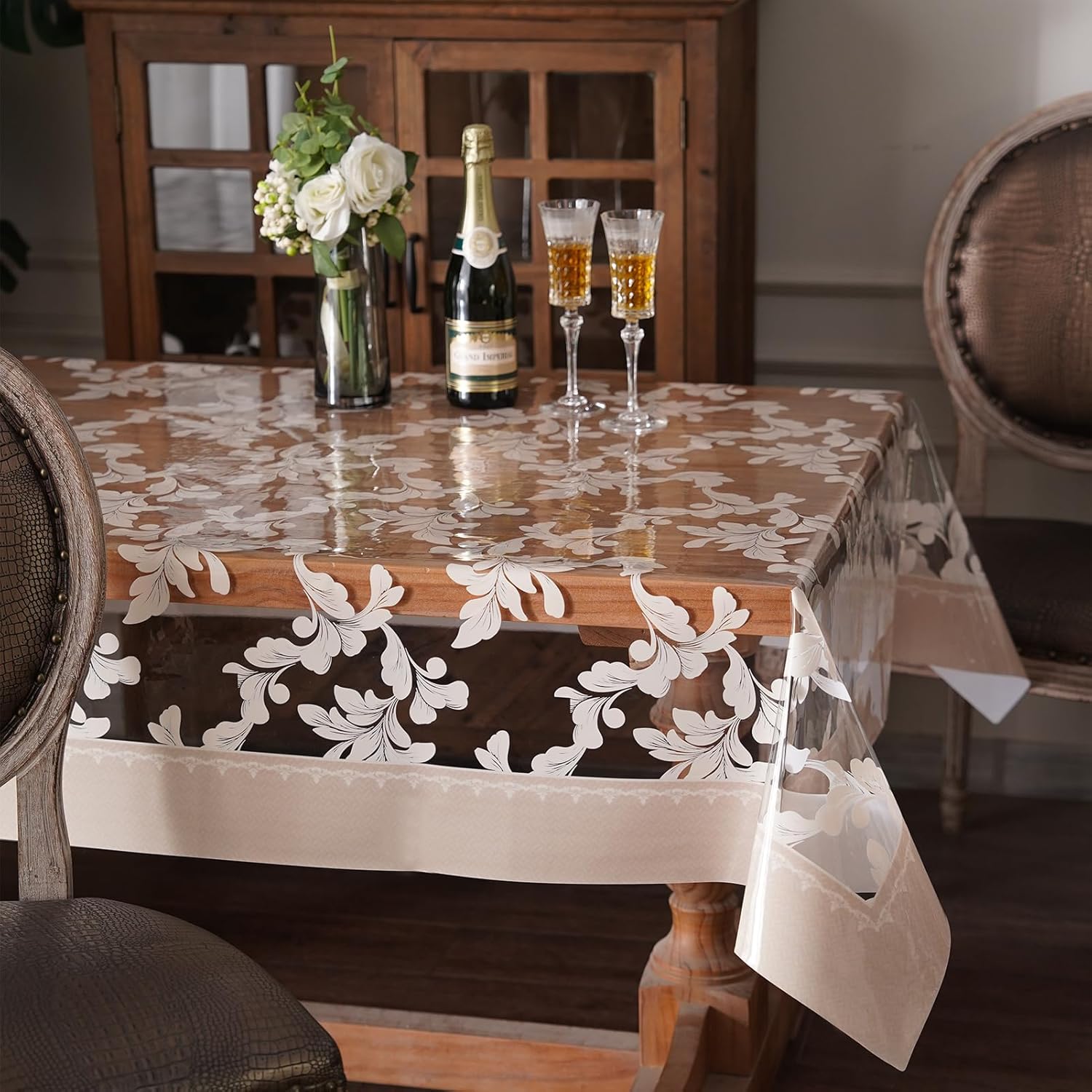 🔥ON SALE ALERT!🔥Clear Table Cover Protector Oil Spill Proof Vinyl PVC Tablecloths