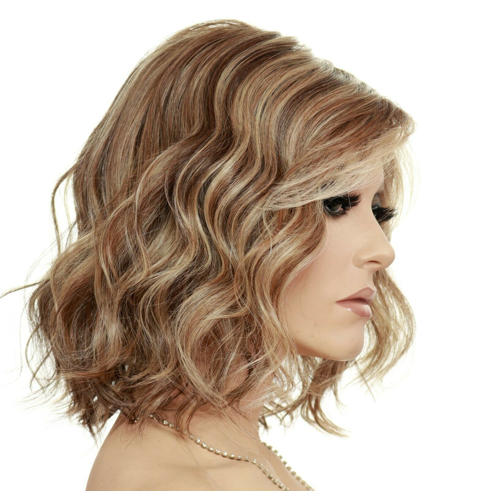 Wavy Hand Tied Copper Wigs 14