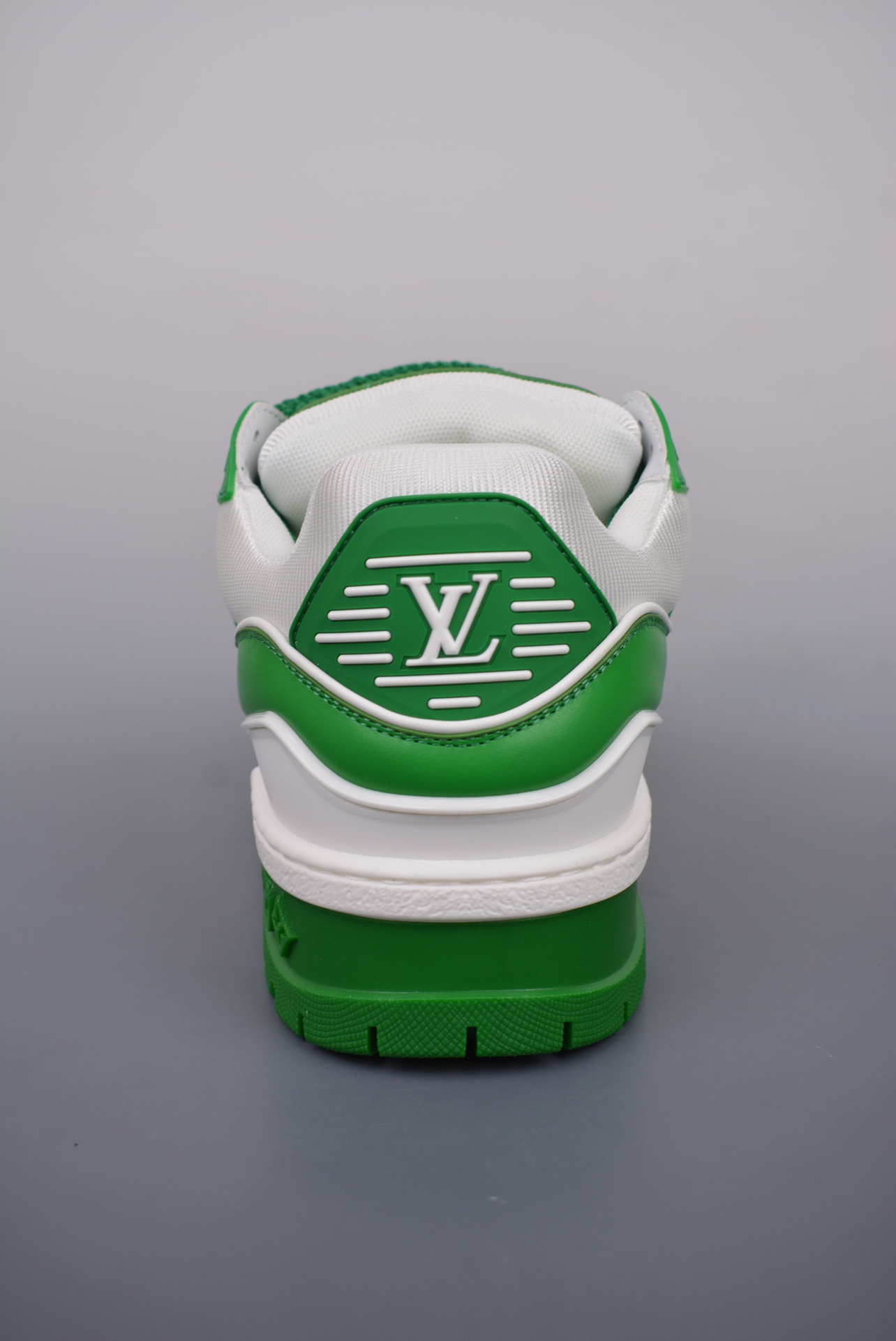 Louis Vuitton Trainer Maxi Low Sneaker green and white 1AB8SN