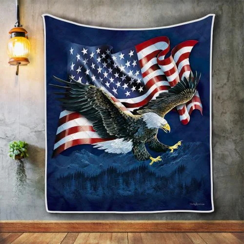 American Eagle Quilt Blanket