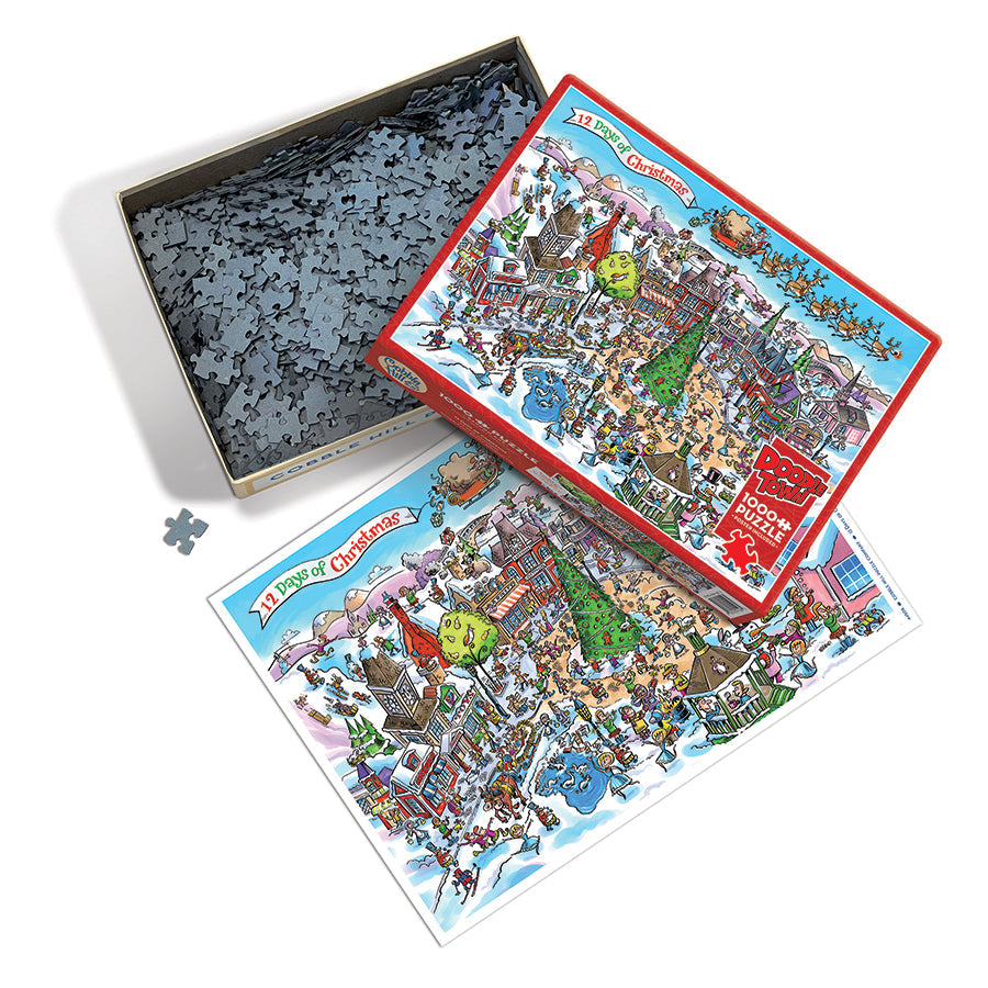 DoodleTown: 12 Days of Christmas | 1000 Piece
