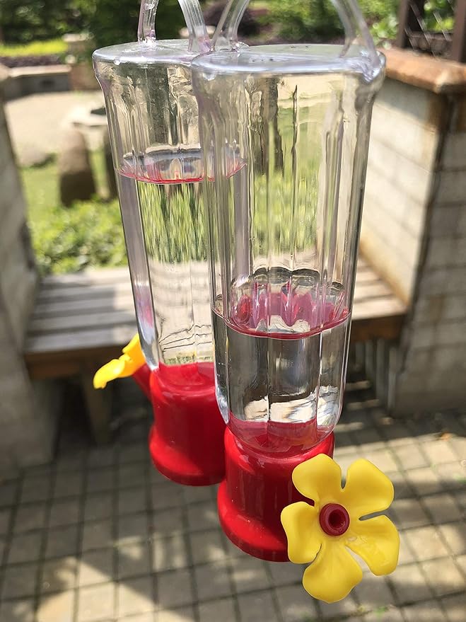 4pcs Mini Hummingbird Feeder with Hanging Wires For Outdoor
