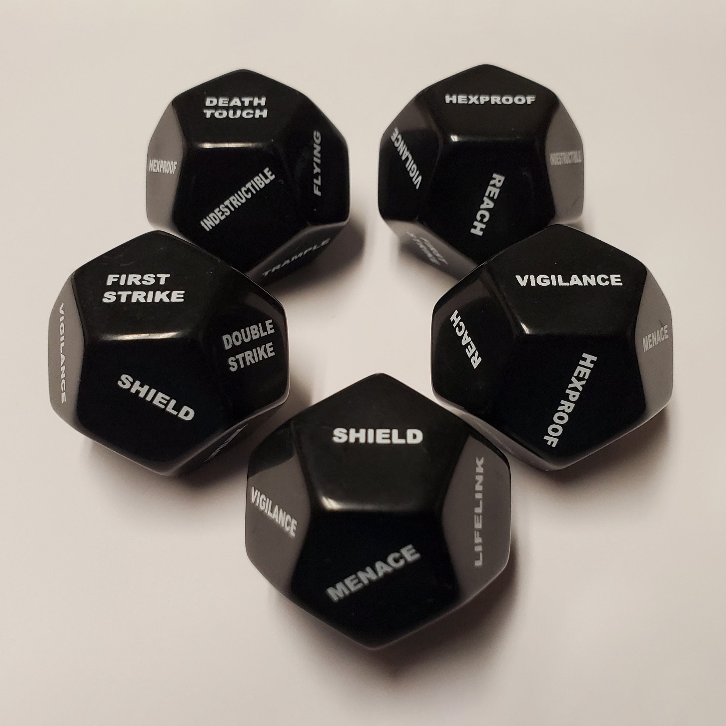 12 Sided Keyword Dice Counters for MTG