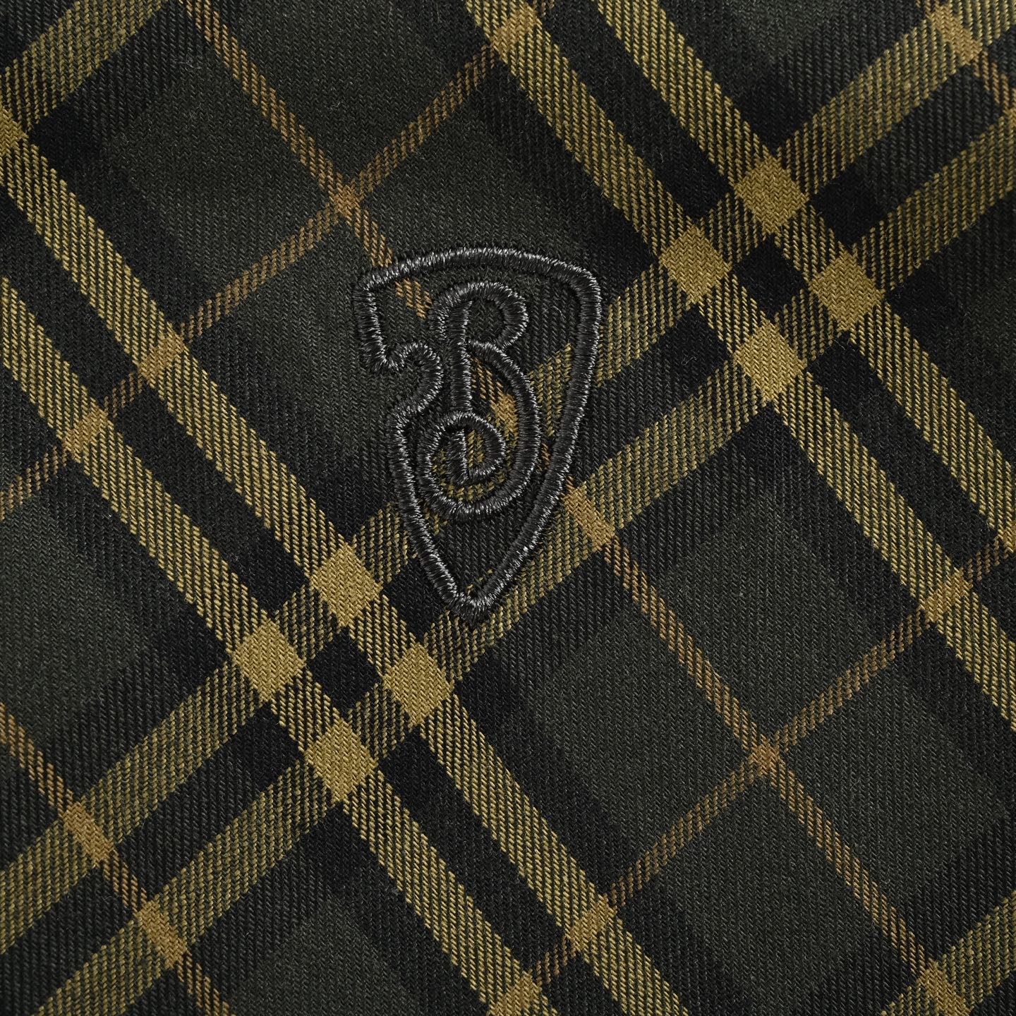 Burberry 25ss shield embroidered check shirt