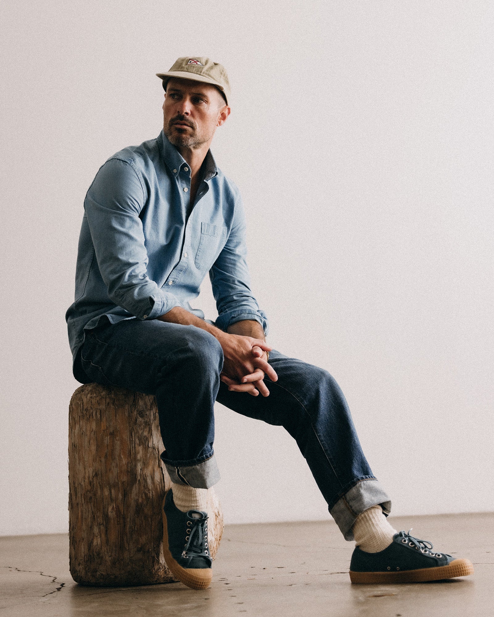 The Jack in Washed Indigo Oxford