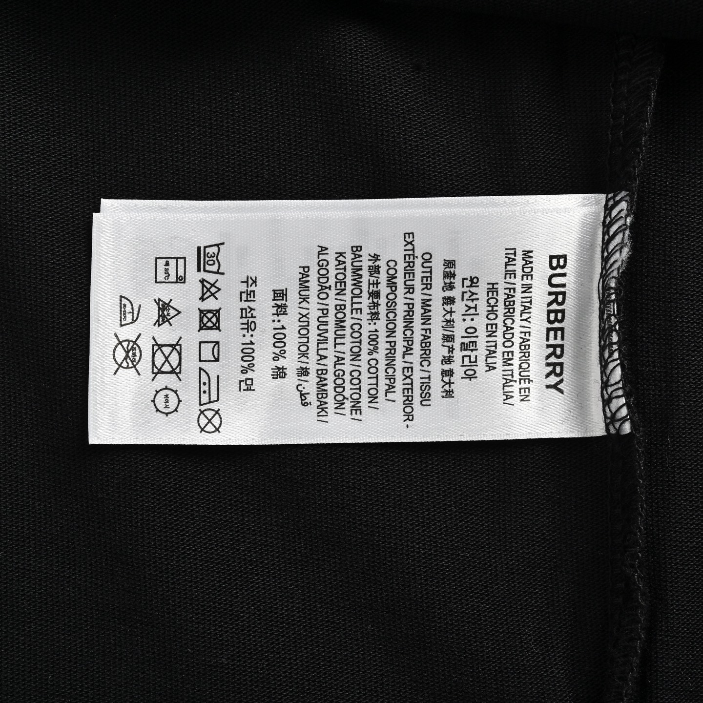 Burberry 25ss leather pocket embroidered warhorse short sleeve