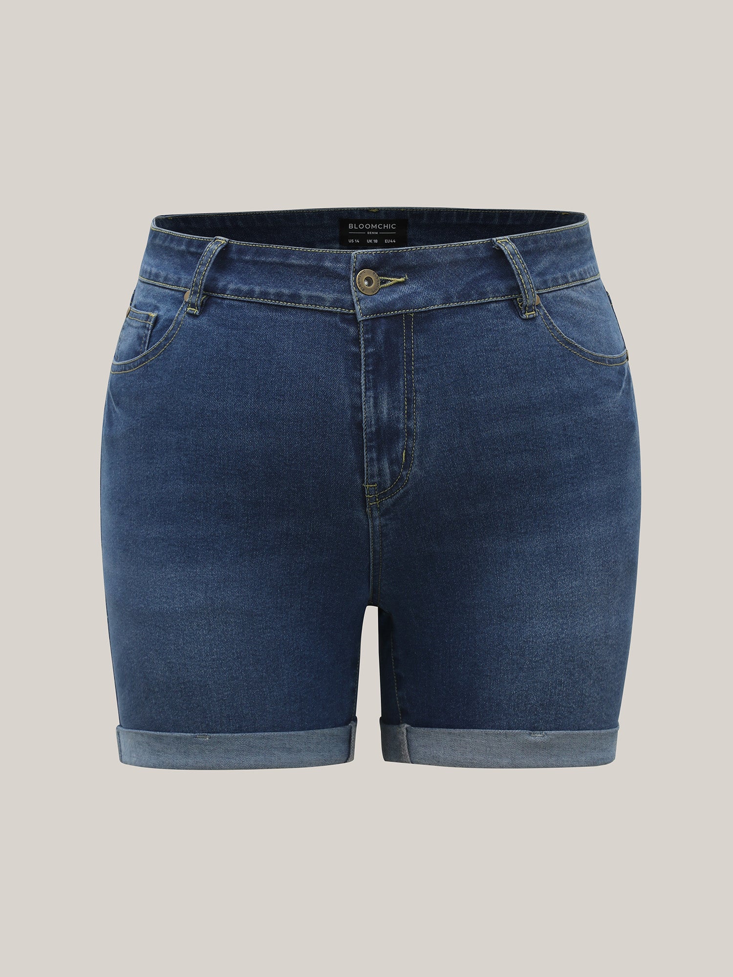 Stretch Skinny Fit Sculpting Denim Shorts