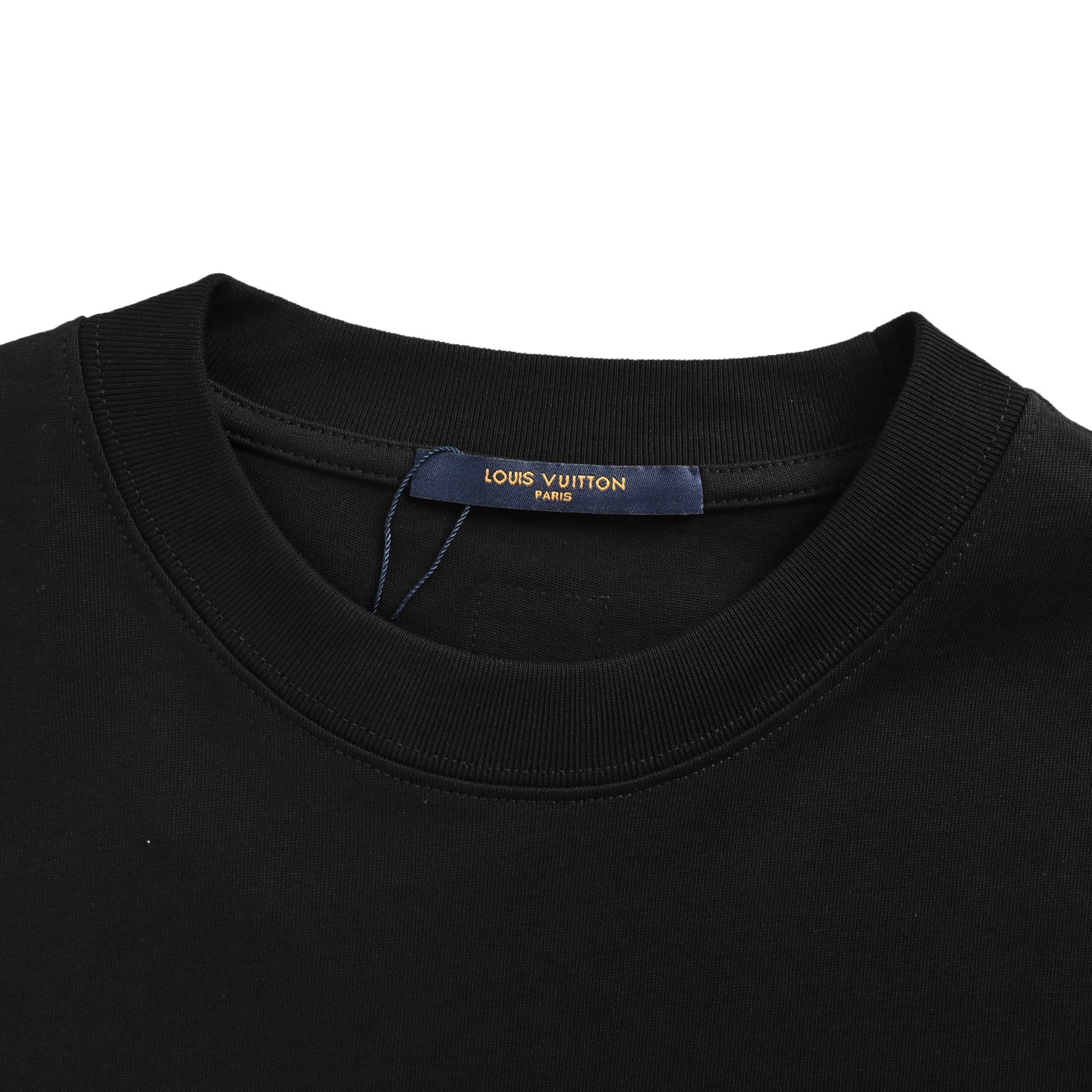 Louis Vuitton 25ss short-sleeved shirt with rhinestone embroidered logo