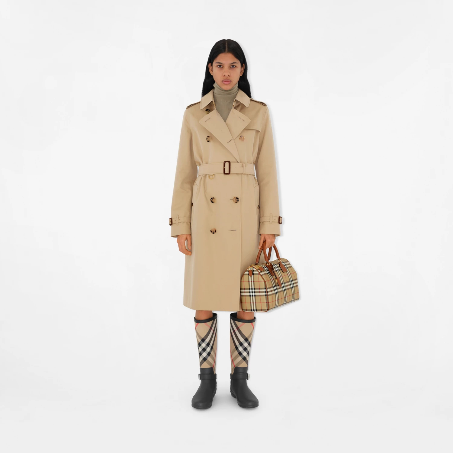 Burberry Medium Check Bowling Bag 80920851