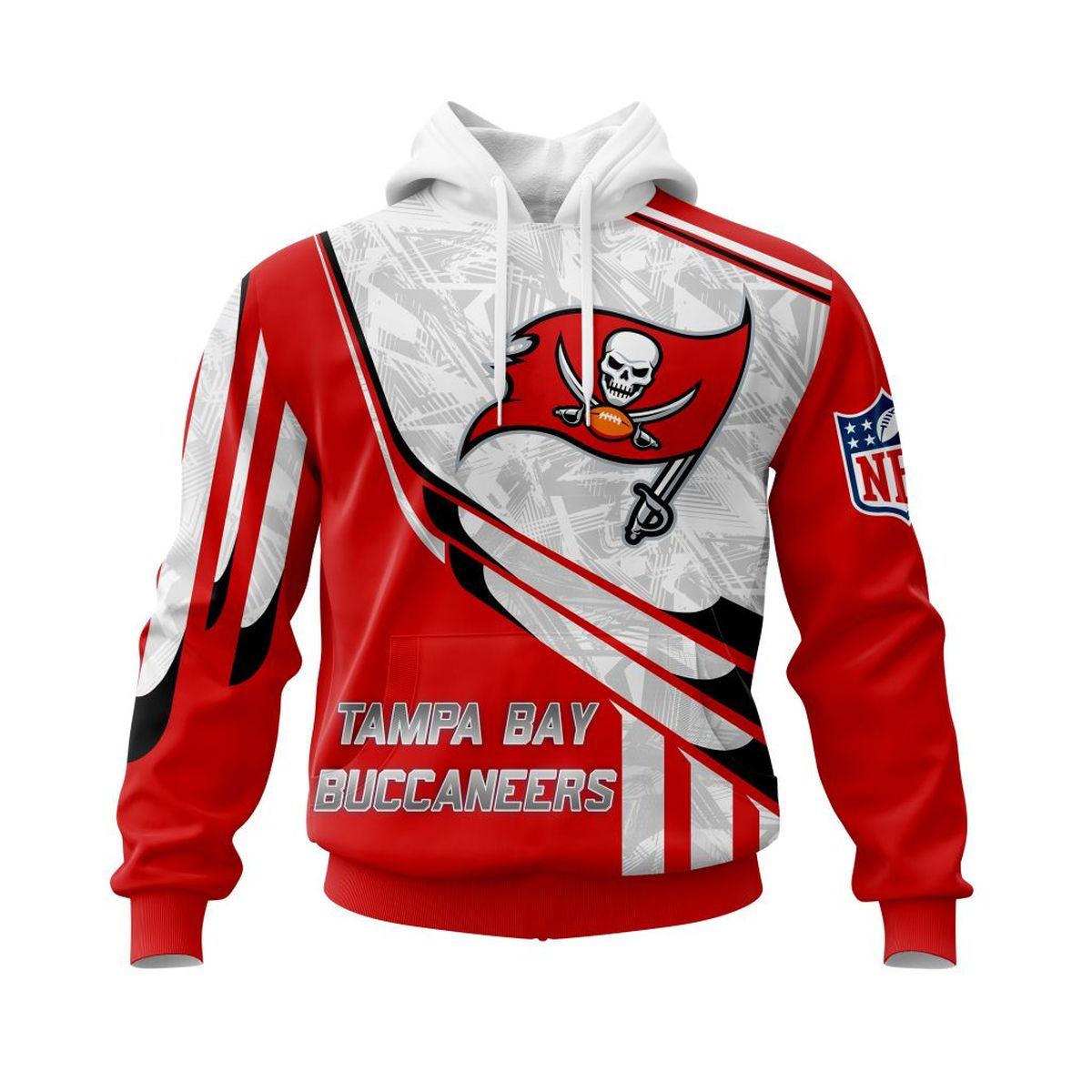 TAMPA BAY BUCCANEERS 3D HOODIE SKULL0801