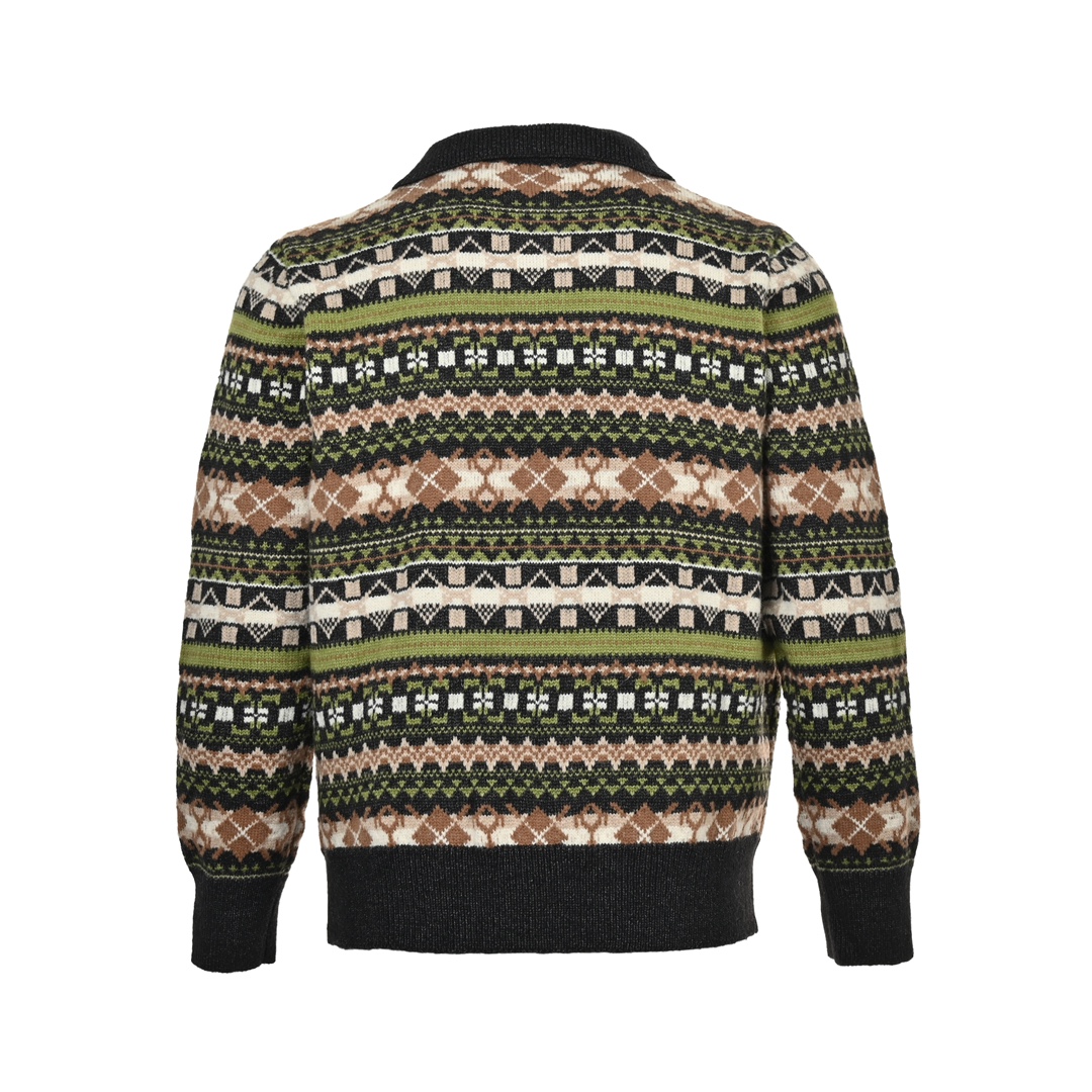 Loewe 24Fw Christmas Floral Lapel Sweater