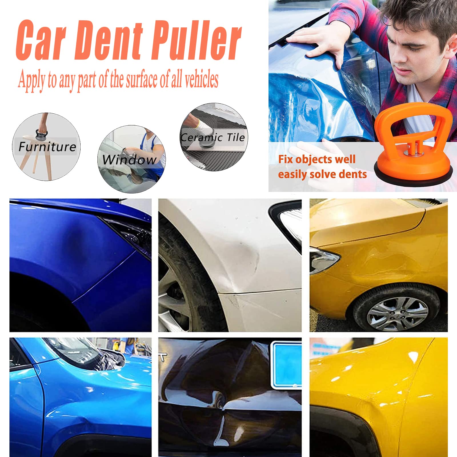 (🔥Last Day Promotion - 70% Off)Fairmrsy®-Car Body Dents-Remover Puller Cups/2023 Newly upgraded strong suction-BUY 2 SETS 10%OFF & FREE SHIPPING
