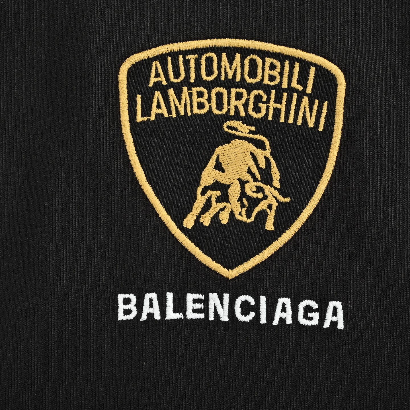 Balenciaga 25ss Lamborghini co-branded embroidered short sleeve