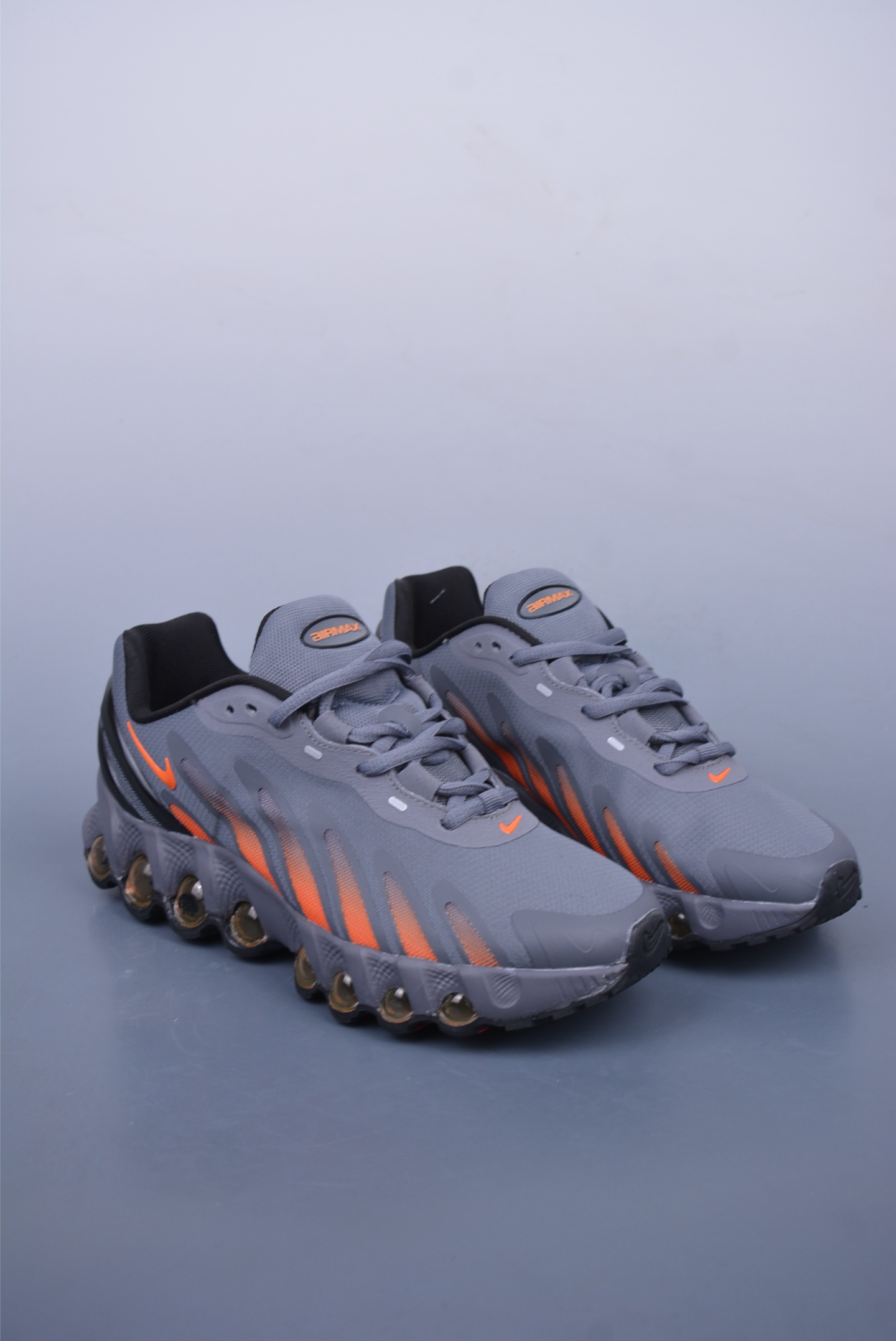 Nike Air Max DN8 running shoes Gray and Orange Gradient FQ7860-011