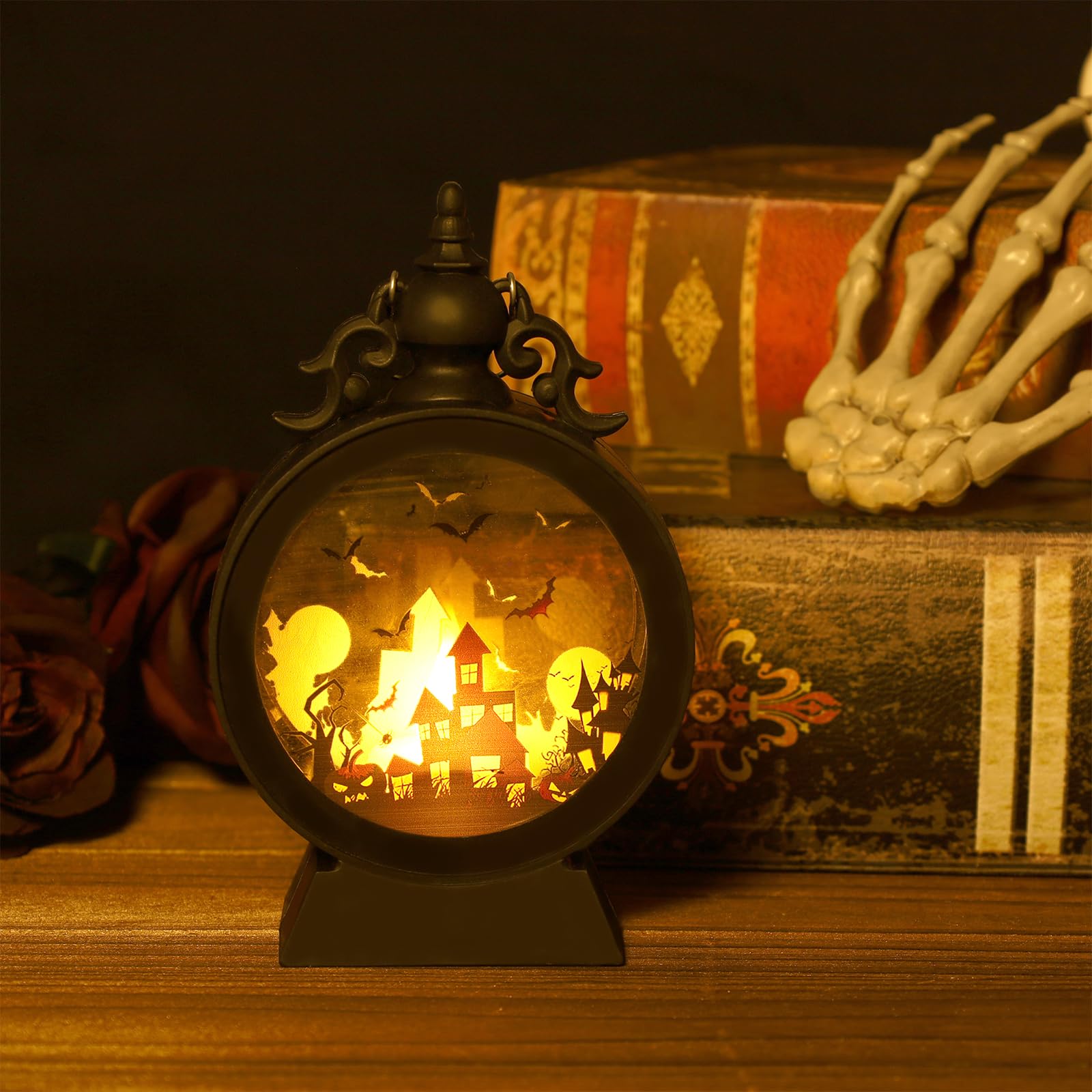 3 PCS Halloween Lantern Light with Flameless Candle