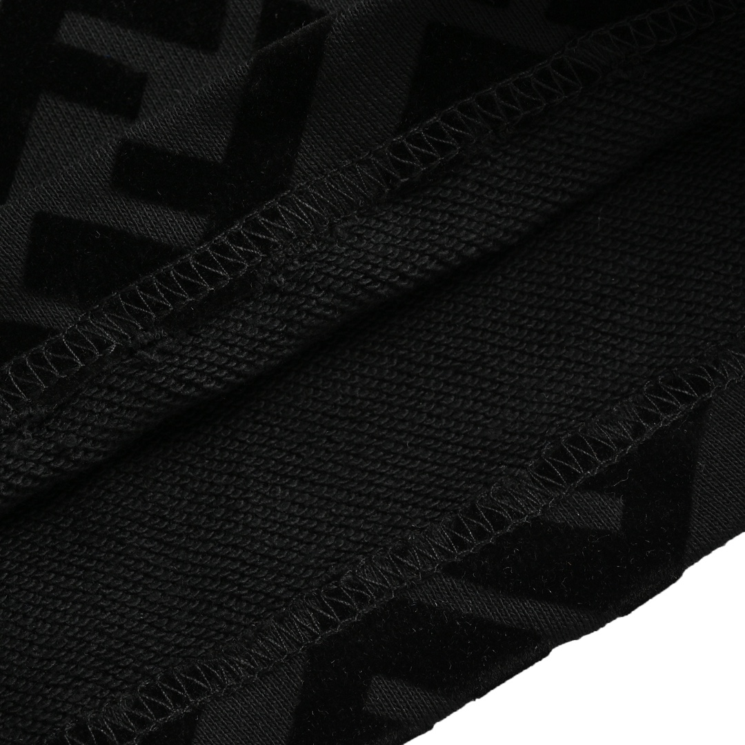 Fendi 24ss FF flocked twill lettering shorts