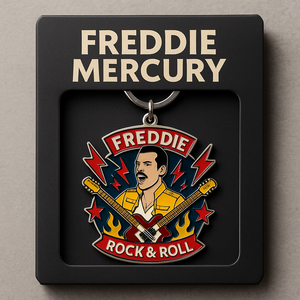 Freddie Mercury Commemorative Keychain