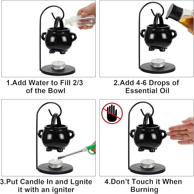 🔥On Sale🔥Hanging Pagan Cauldron Oil Burner