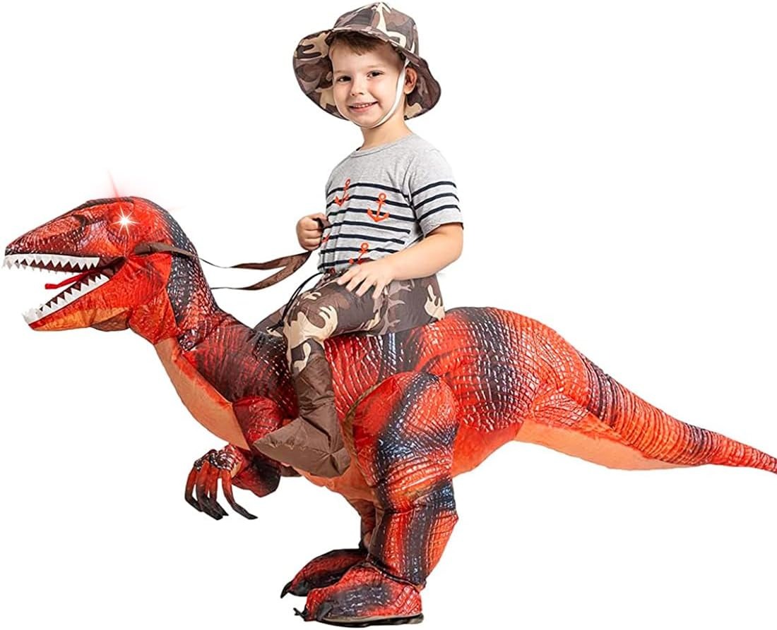 ✨Last Day 50% OFF✨Inflatable Dinosaur Costume for Kids，Halloween Costumes Boys Girls