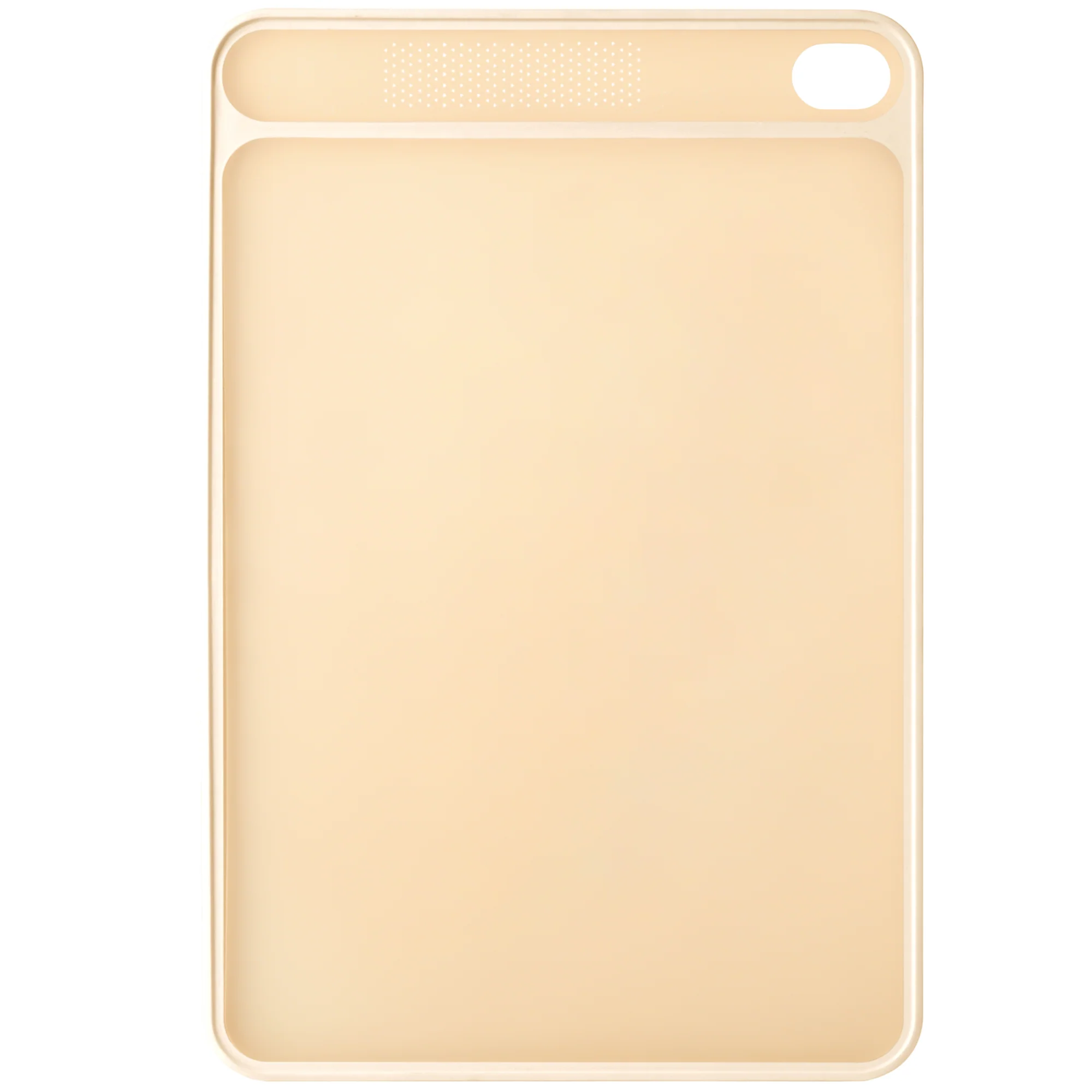 PREMIUS Reversible Non-Slip Cutting Board with Grater, Orange-Cream, Medium, 9.44x14.3 Inches