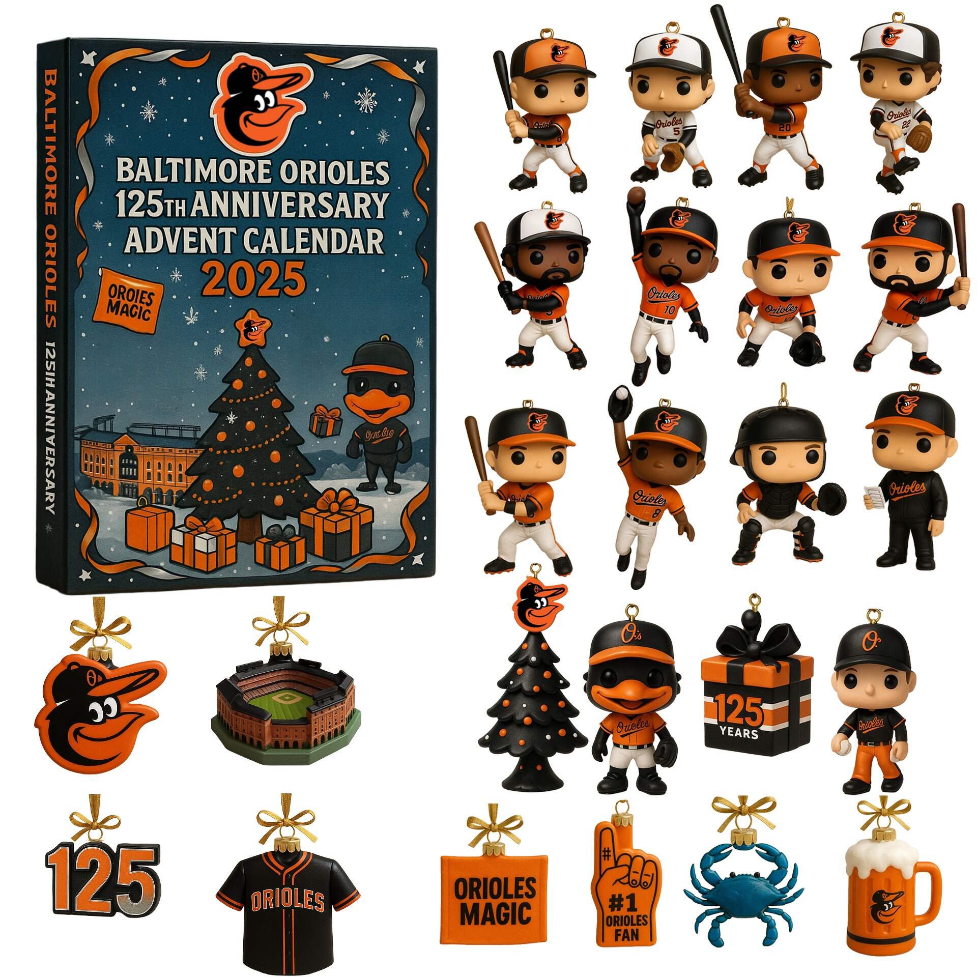 Baltimore Orioles 125th Anniversary Advent Calendar 2025