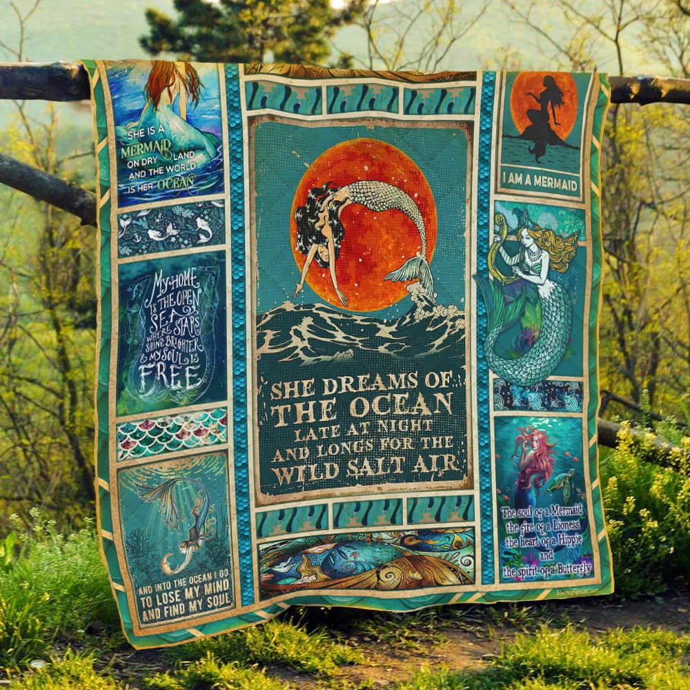 Yoga Mom. Namomste Quilt Blanket