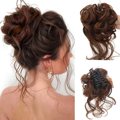 🔥🔥Buy 1 Get 1 Free💖 - Curly Bun Hair Claw Clips