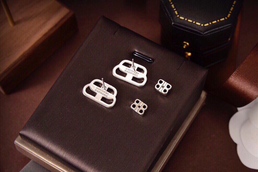 Balenciaga BB Stud Earrings