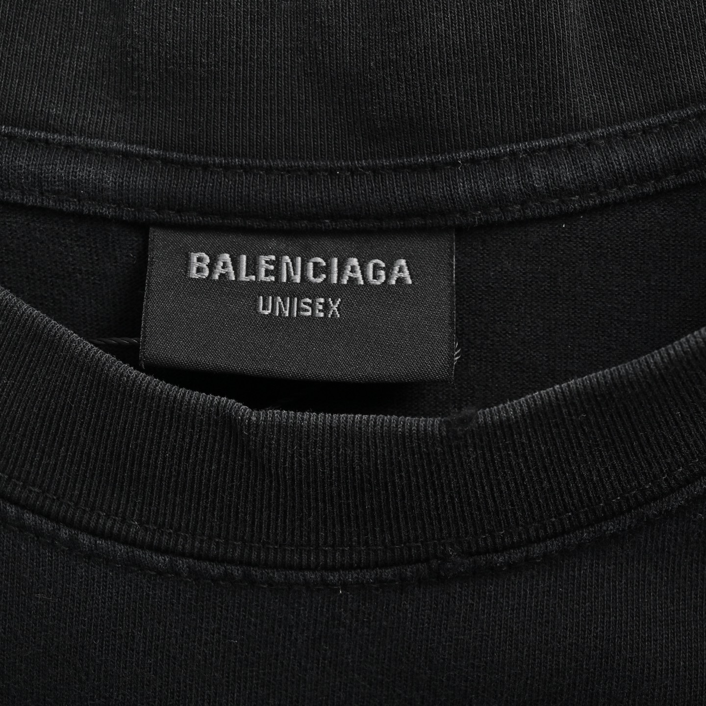 Balenciaga 25ss red double B wheat ear embroidery washed short sleeves