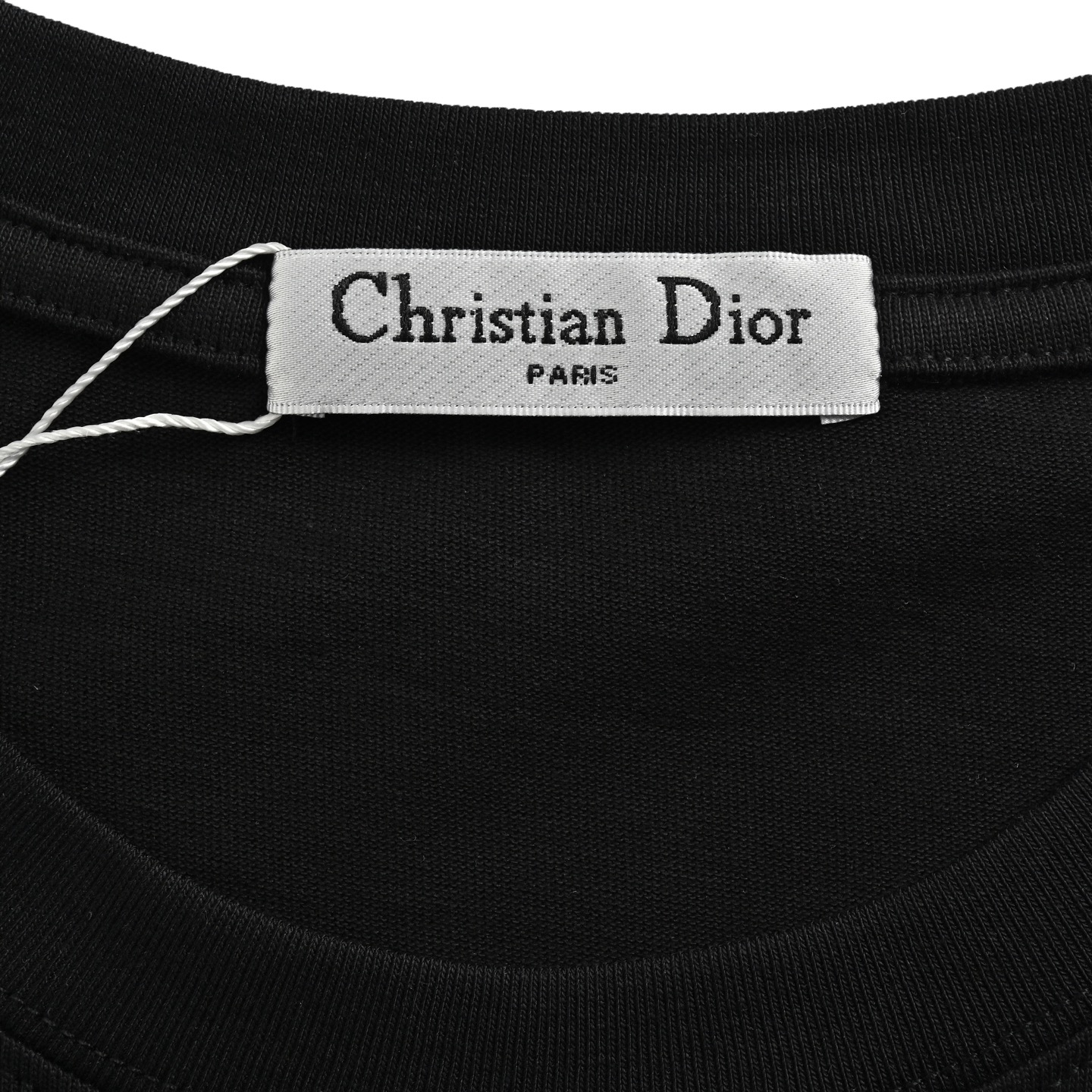 Dior 25ss hand-painted letter print short sleeve