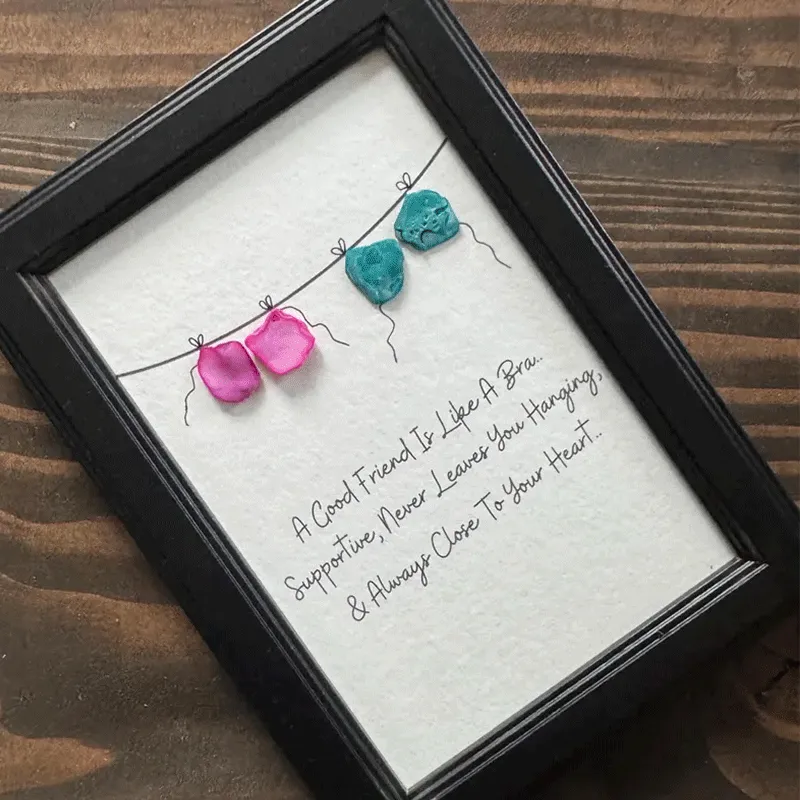Good Friends Sea Glass Art