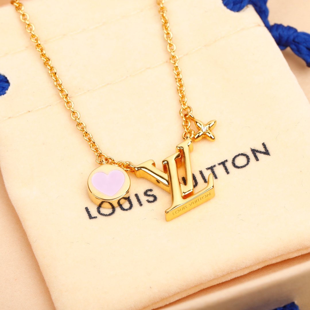 Louis Vuitton ICONIC HEART series multi-element necklace