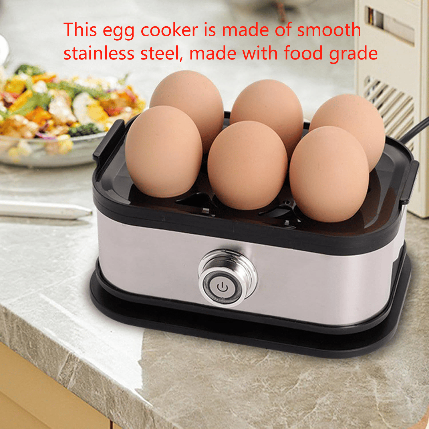 Effortless Egg Cooking with the Ultimate Stainless Steel Egg Cooker 🍳✨