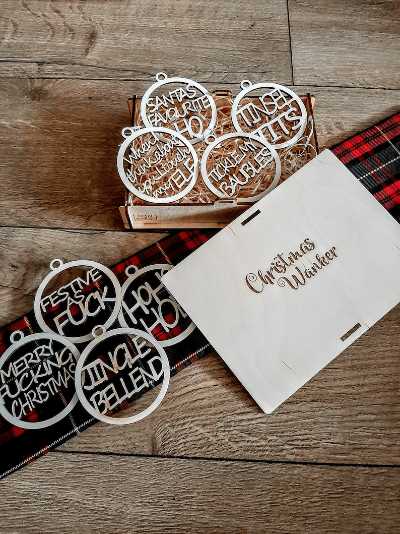 Novel Christmas decorations in box