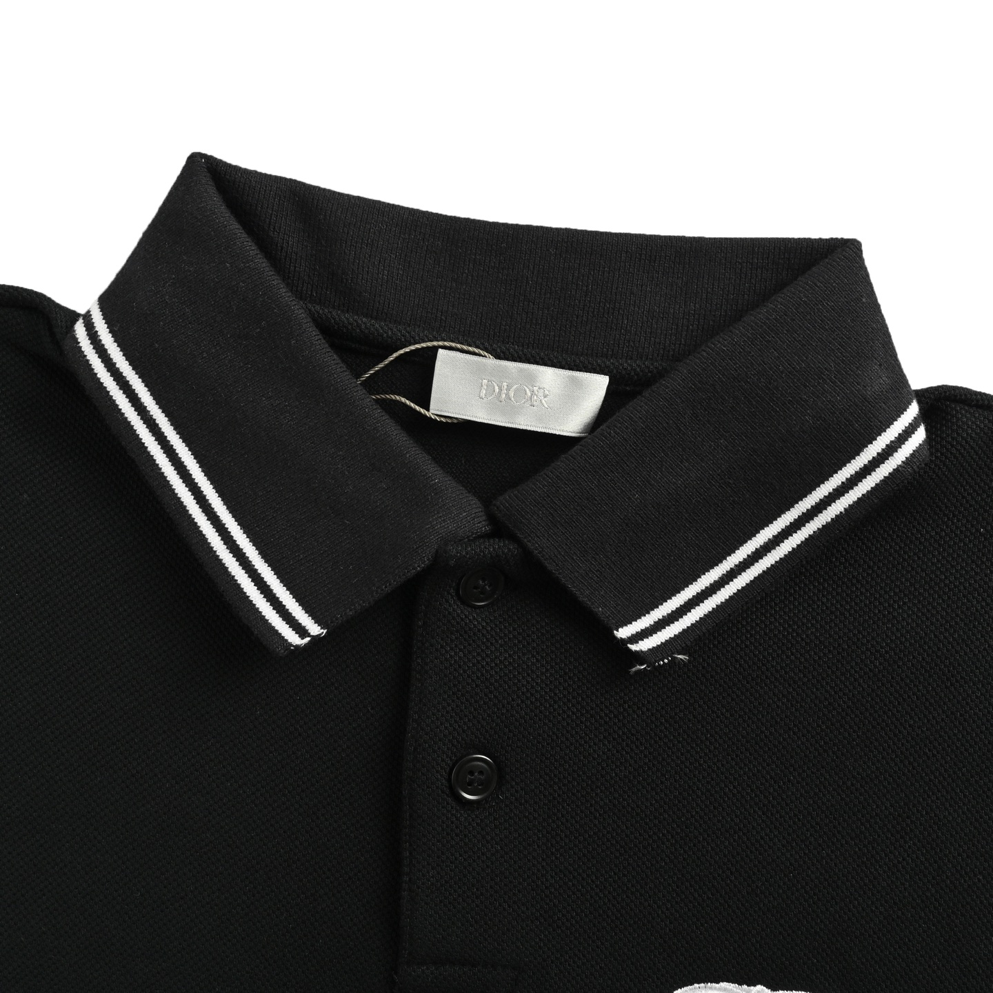 Dior 25ss CD embroidered logo Polo short sleeve