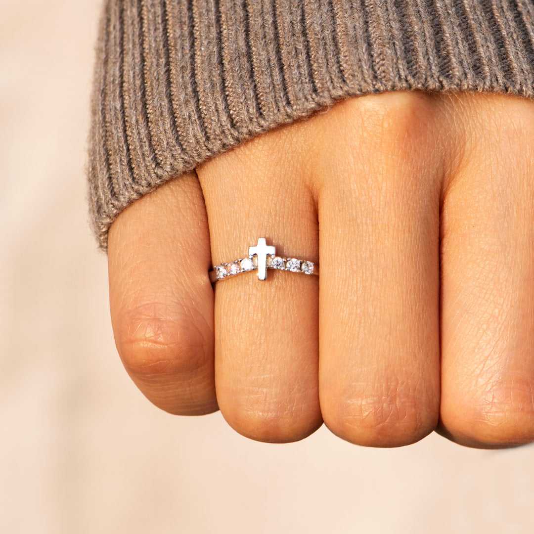 Storms Of Life Cross Arch Ring