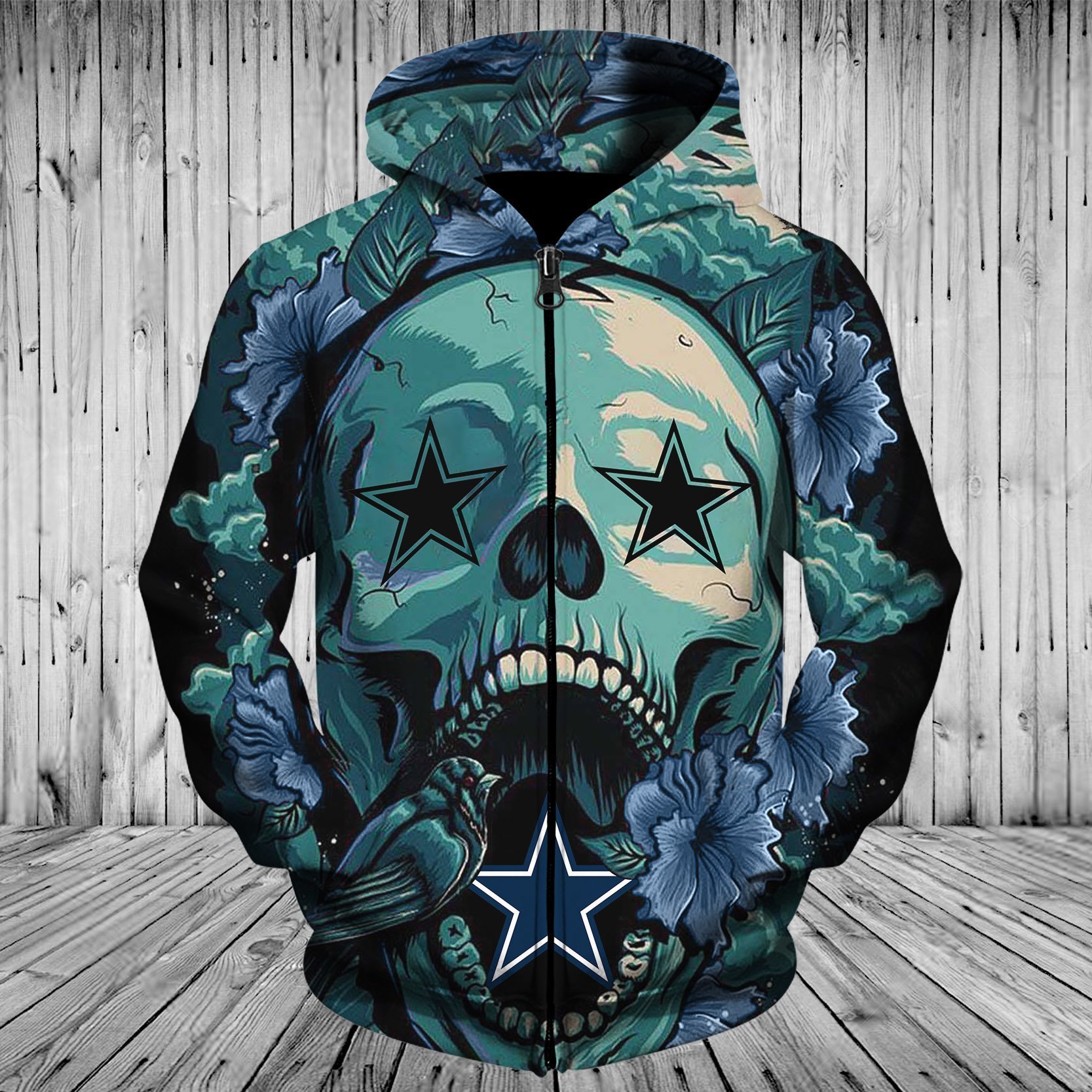 COWBOYS HOODIE 3D FLOWER 20