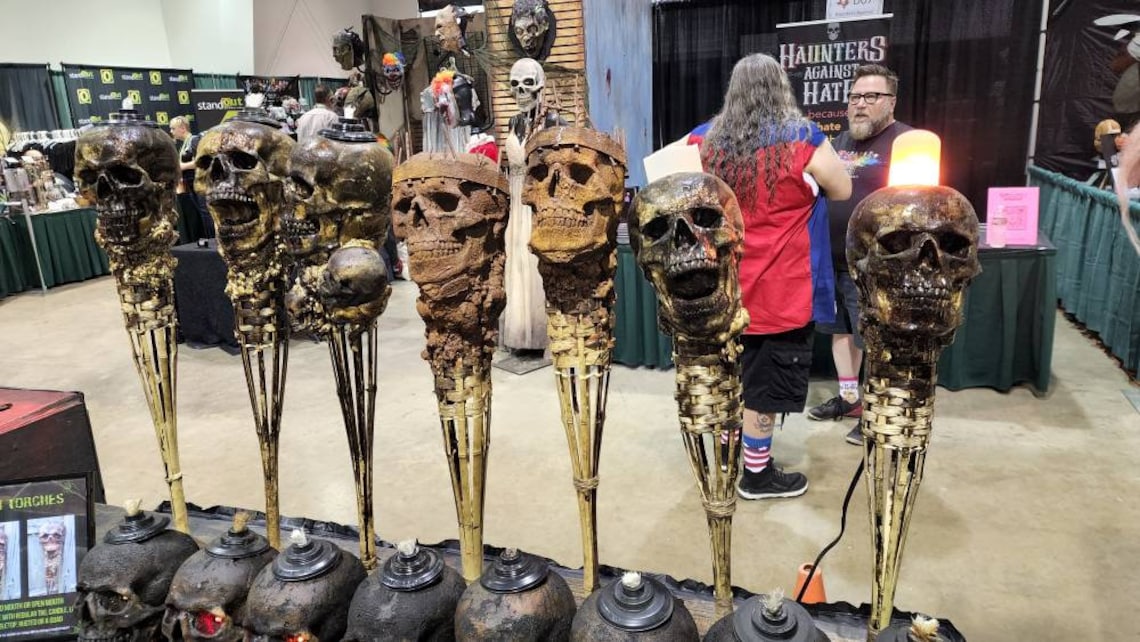 2024 New💀Handmade Skull Tiki Torch
