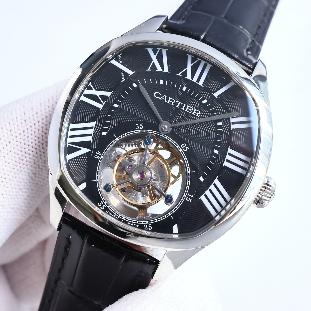 Cartier True Flywheel KF1 Rotonde de Cartier Tourbillon Cadran Love Tourbillon Watch