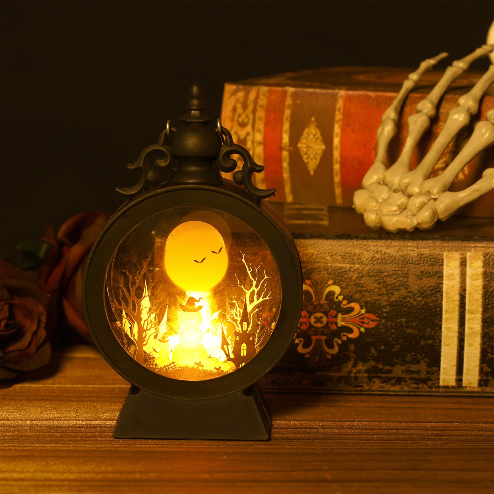 3 PCS Halloween Lantern Light with Flameless Candle