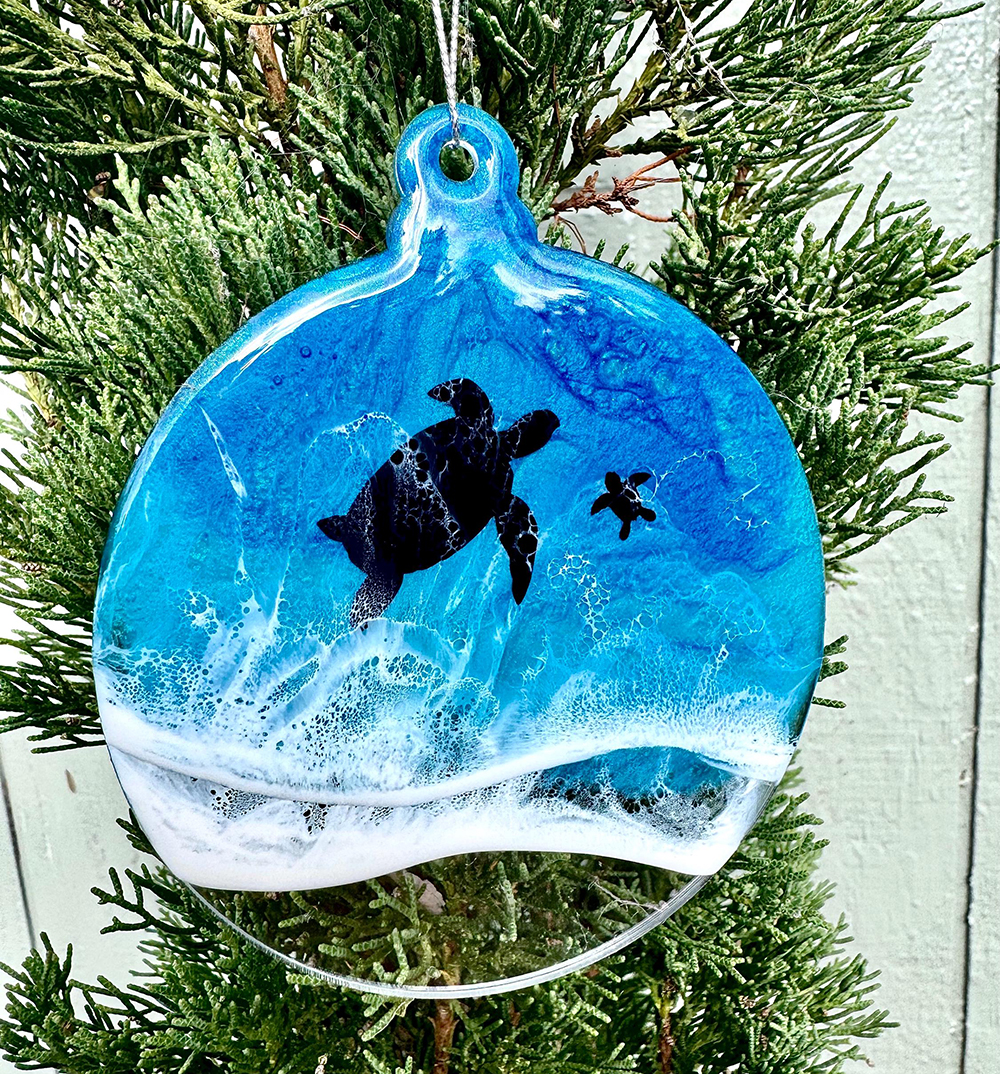 Turtle Christmas Ornament