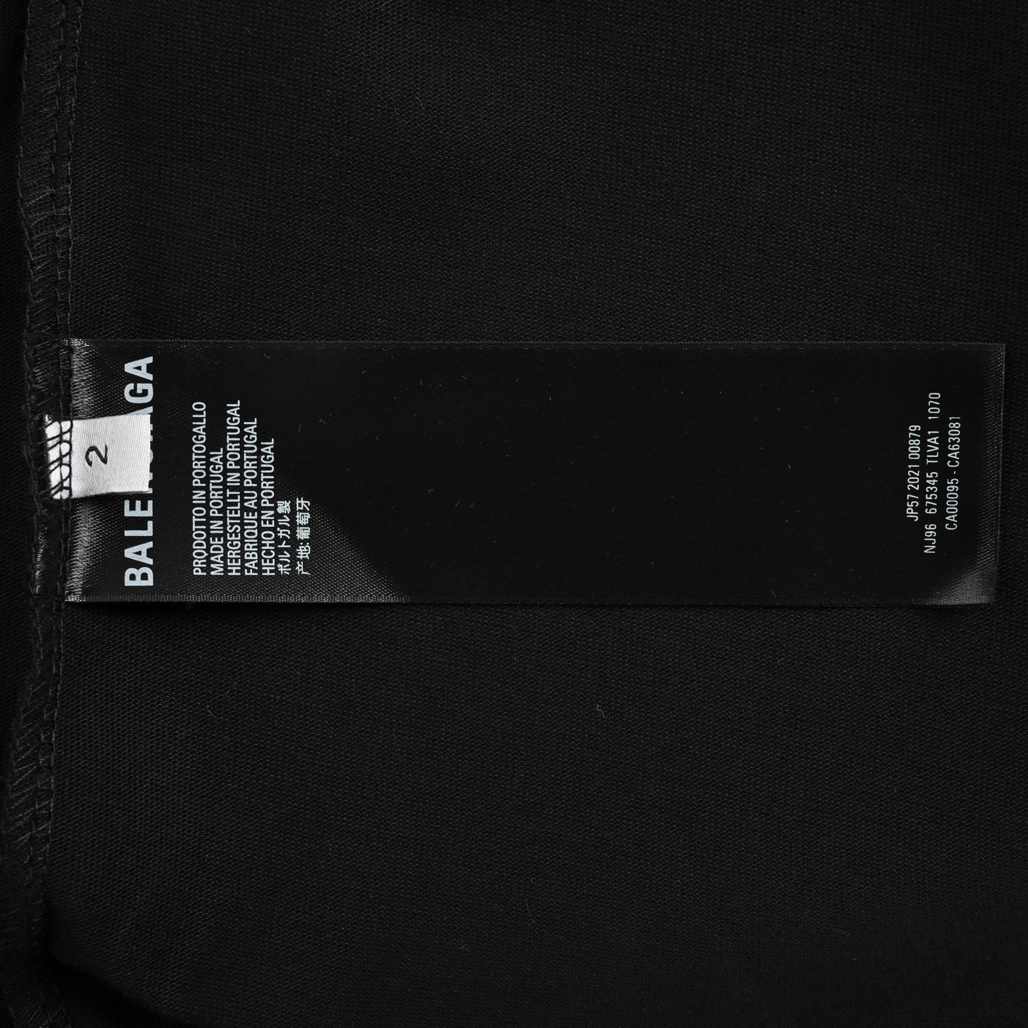 Balenciaga 25ss eye chart cut hole short sleeve