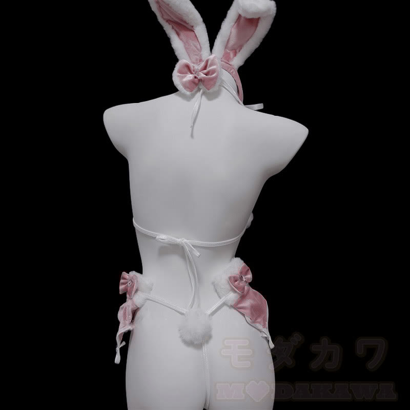 Bunny Ears Bikini Lingerie Set