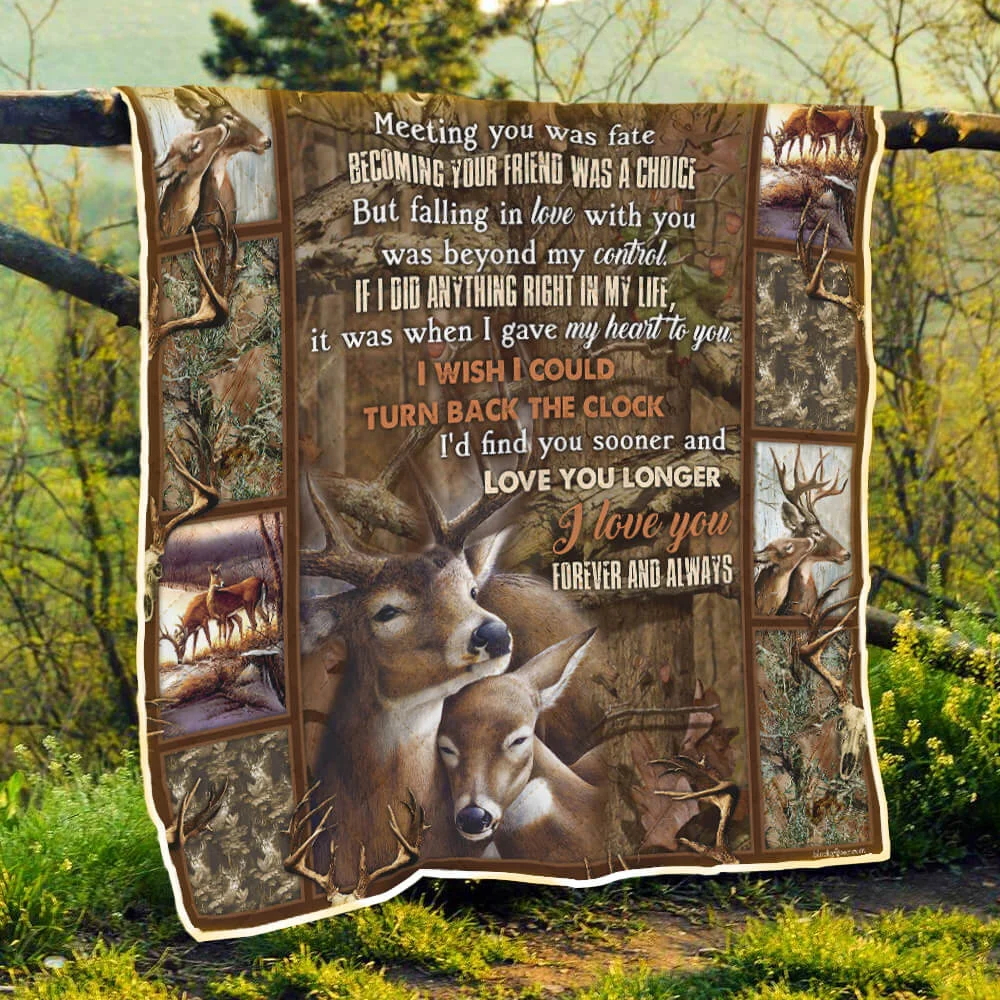 My Deer Love Quilt Blanket