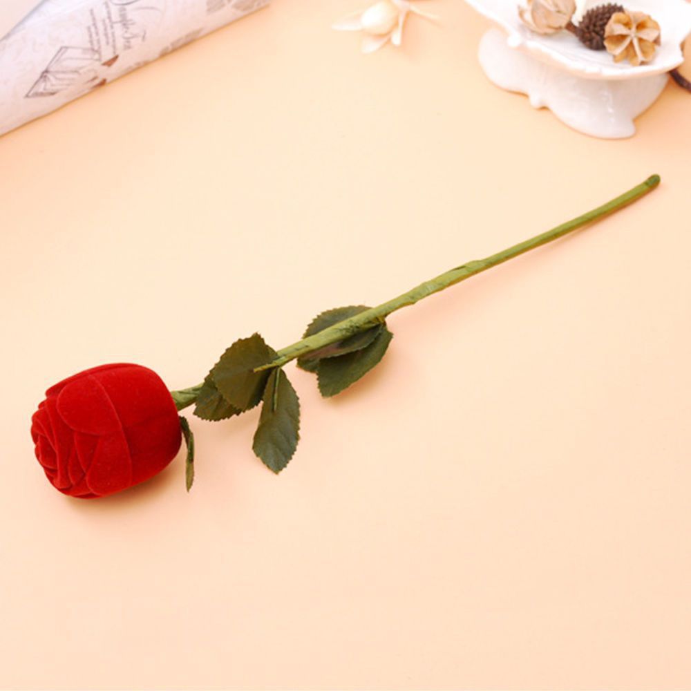🌹🌹Red rose ring box💑（Surprise your loved one in a unique way）