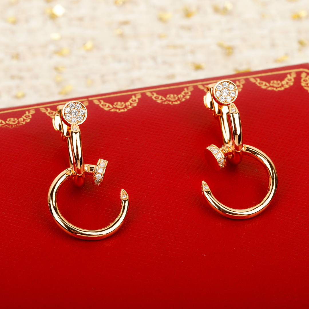 Cartier nail earrings