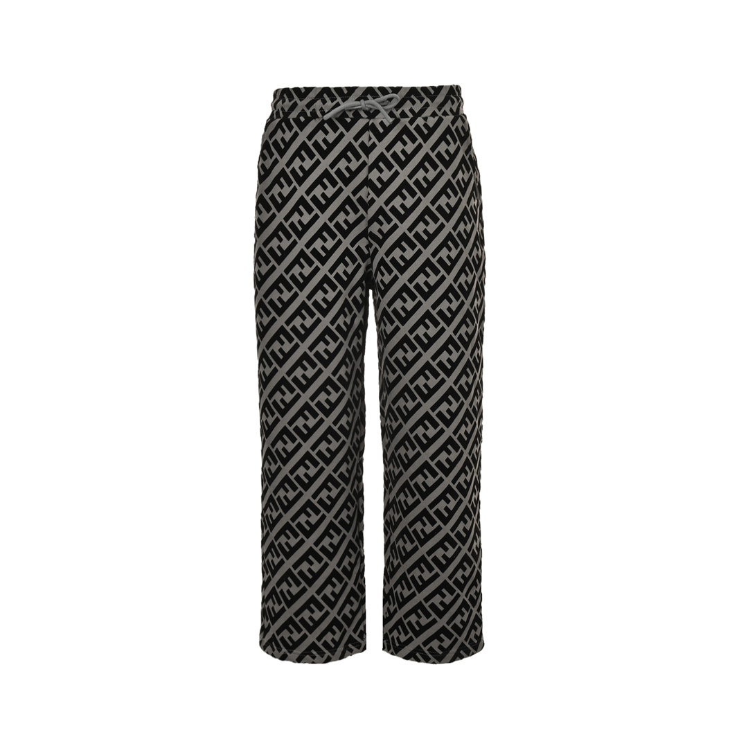 Fendi 24Fw FF flocked all-over print trousers